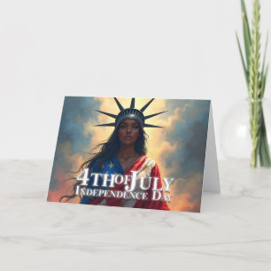 Lady Liberty Reimagined - Ein neues Gesicht der Fr Karte