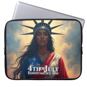 Lady Liberty Reimagined - Ein neues Gesicht der Fr Laptopschutzhülle