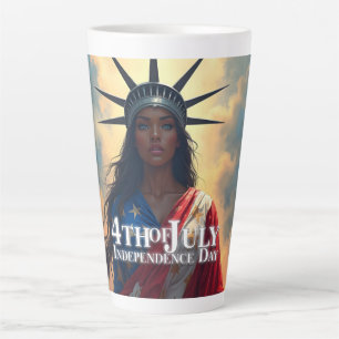 Lady Liberty Reimagined - Ein neues Gesicht der Fr Milchtasse