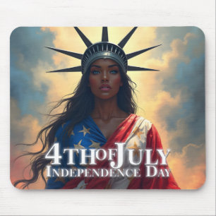 Lady Liberty Reimagined - Ein neues Gesicht der Fr Mousepad