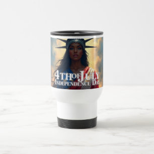 Lady Liberty Reimagined - Ein neues Gesicht der Fr Reisebecher