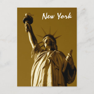 Lady Liberty (Sepia) Postkarte