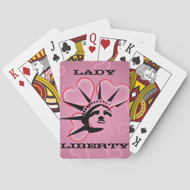 Lady Liberty Spielkarten (Rückseite)