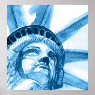 Lady Liberty Tränen Poster