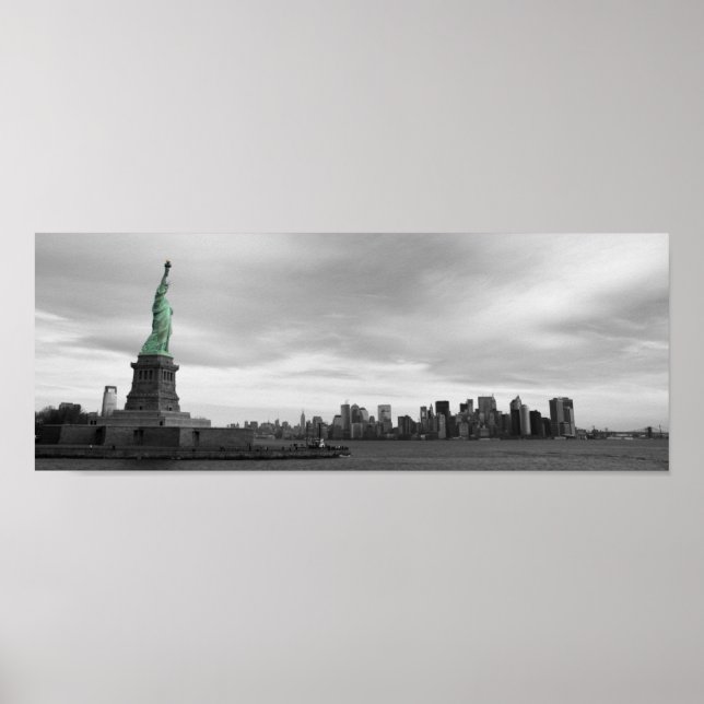 Lady Liberty und NY skyline Poster (Vorne)