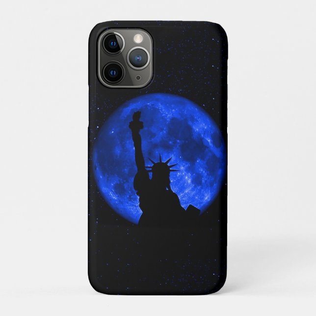 Lady Liberty Under the Blue Moon Case-Mate iPhone Hülle (Rückseite)