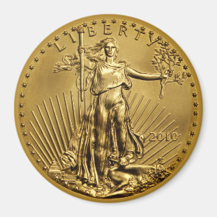 Lady Liberty US Gold Piece Magnet