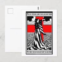Lady Liberty WWI US Patriotic Poster 1918
