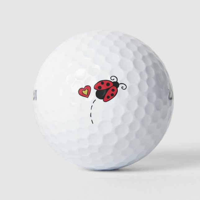 Lady Liebe Bug Golfball (Vorderseite)