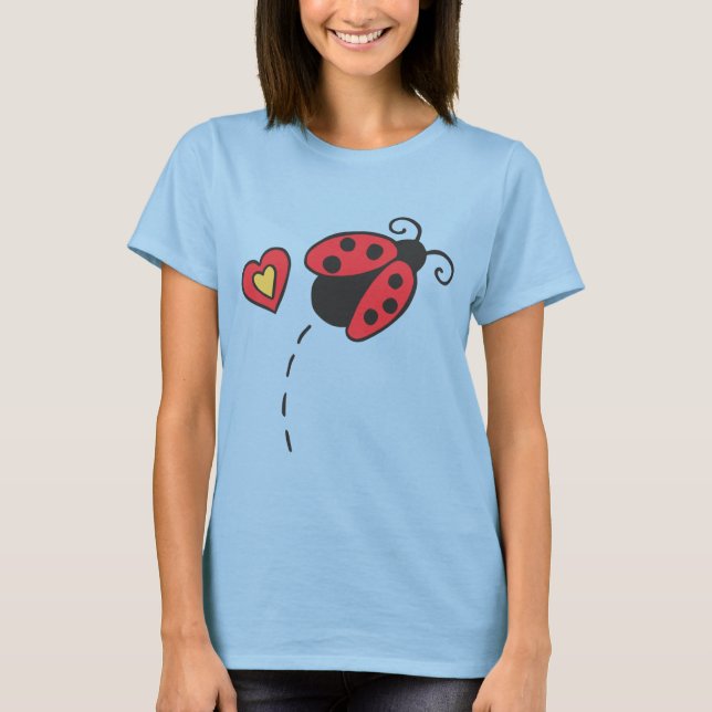 Lady Liebe Bug T-Shirt (Vorderseite)
