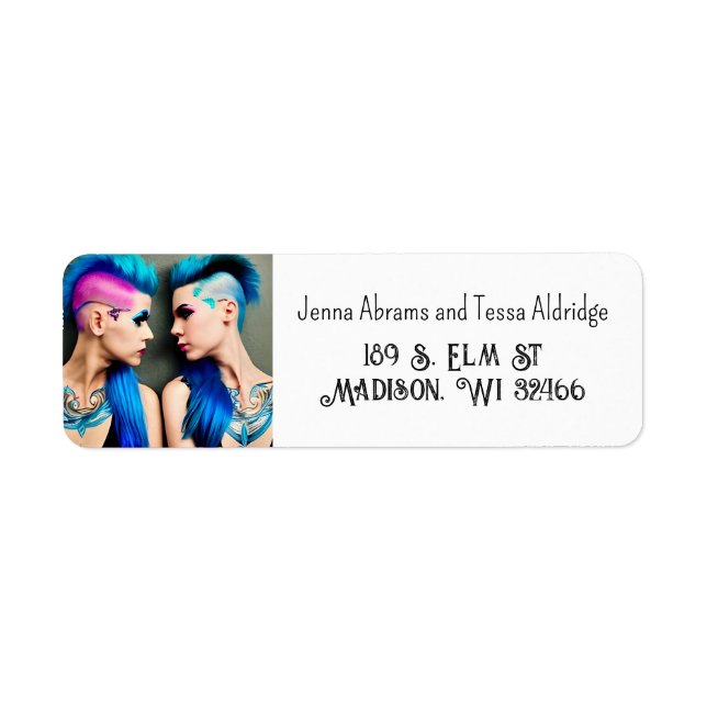 Lady Liebe | LGBTQ+ Coupe AI Art (Vorne)