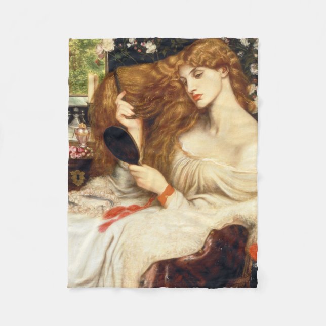 Lady Lilith (Atemberaubende Schönheit mit langem R Fleecedecke (Vorderseite)