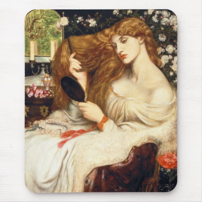 Lady Lilith (Atemberaubende Schönheit mit langem R Mousepad (Vorne)