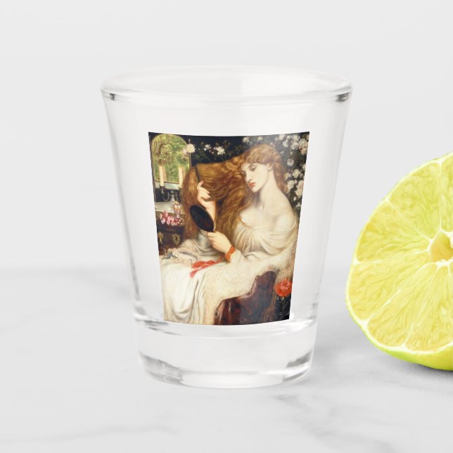 Lady Lilith (Atemberaubende Schönheit mit langem R Schnapsglas (Vorderseite)