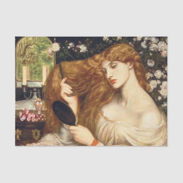 Lady Lilith von Dante Gabriel Rossetti Seidenpapier (Vorderseite)