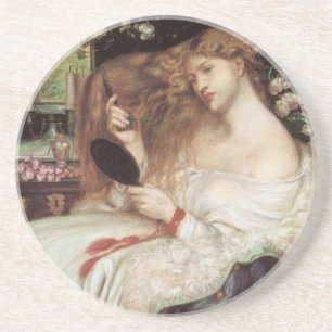 Lady Lilith von Rossetti, Vintage viktorianisches  Sandstein Untersetzer