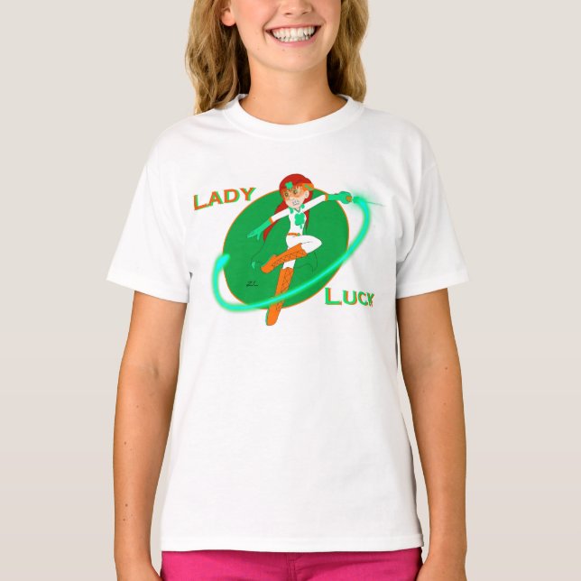 Lady Luck Girl's T - Shirt (Vorderseite)