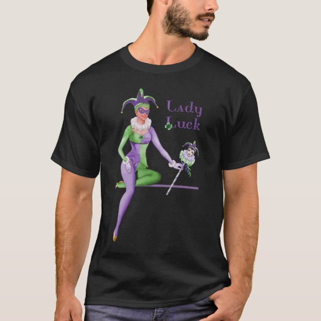 Lady Luck Harlequin T-Shirt (Vorderseite)