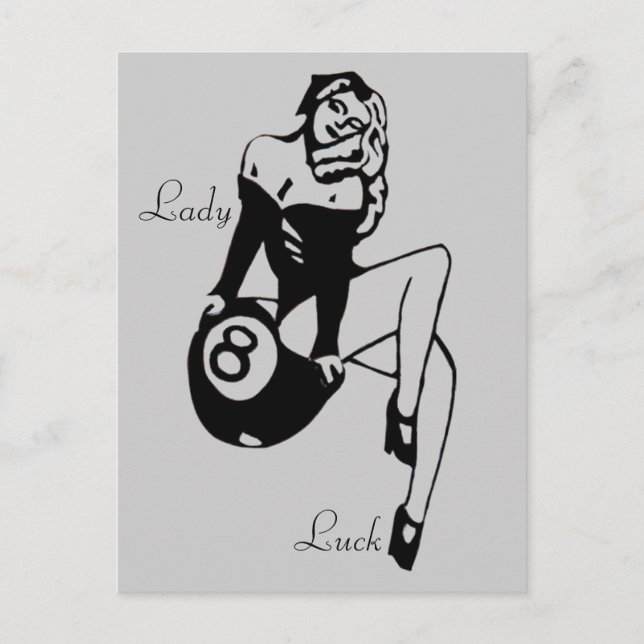 Lady Luck Postkarte (Vorderseite)