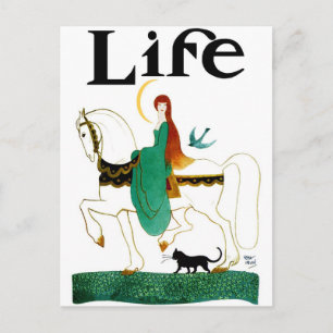 "LADY LUCK" REITPFERD POSTKARTE