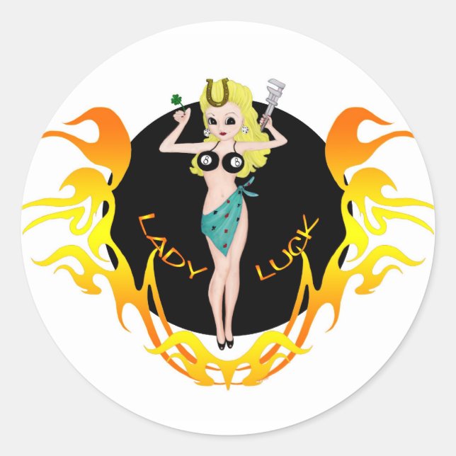 Lady Luck Stickers (Vorderseite)