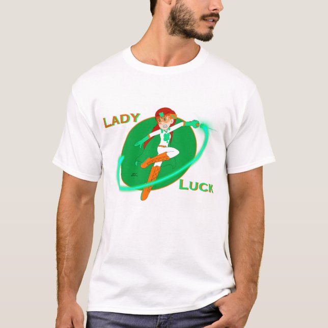 Lady Luck Superhero Shirt (Vorderseite)