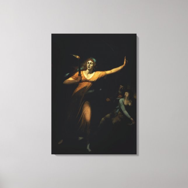 Lady Macbeth Sleepwalk, 1783 (Öl auf Leinwand) Leinwanddruck (Vorderseite)