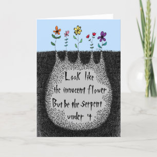 Lady Macbeth Zitat Feminismus Frauen unterstützen  Dankeskarte