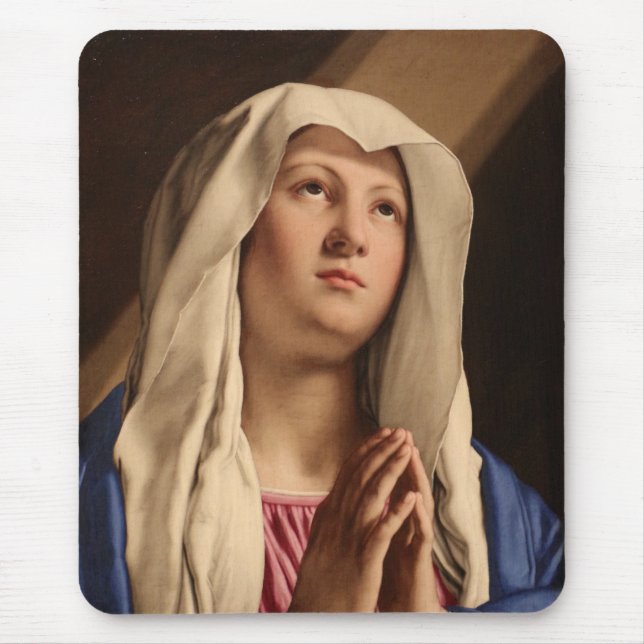 Lady Madonna Praying (Jungfrau Mary) (Christliche  Mousepad (Vorne)