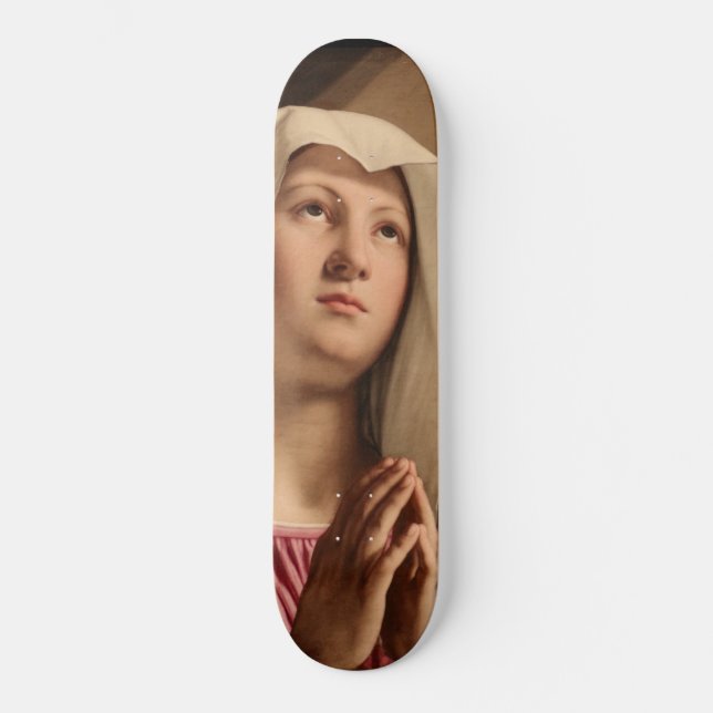 Lady Madonna Praying (Jungfrau Mary) (Christliche  Skateboard (Vorderseite)