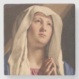 Lady Madonna Praying (Jungfrau Mary) (Christliche  Steinuntersetzer
