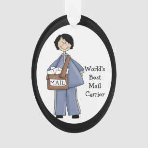 Lady Mail Carrier AcrylVielen Dank für Ihr Orname Ornament