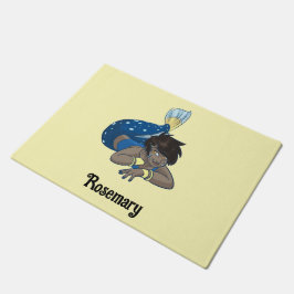 Lady Mermaid individuelle Name Fußmatte