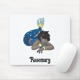 Lady Mermaid individuelle Name Mousepad