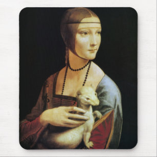 Lady mit einem Ermine von Leonardo da Vinci Mousepad