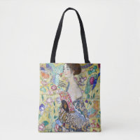Lady mit einem Fan, Gustav Klimt
