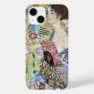 Lady mit einem Fan, Gustav Klimt Case-Mate iPhone 14 Hülle