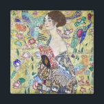 Lady mit einem Fan, Gustav Klimt Magnet<br><div class="desc">Gustav Klimt (14. Juli 1862 - 6. Februar 1918) war ein österreichischer symbolischer Maler und einer der prominentesten Mitglieder der Wiener Sezessionsbewegung. Klimt ist bekannt für seine Gemälde, Wandgemälde, Skizzen und andere Kunstobjekte. Neben seinen figurativen Werken, die Allegorien und Portraits enthalten, malte er Landschaften. Unter den Künstlern der Wiener Sezession...</div>