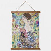 Lady mit einem Fan, Gustav Klimt
