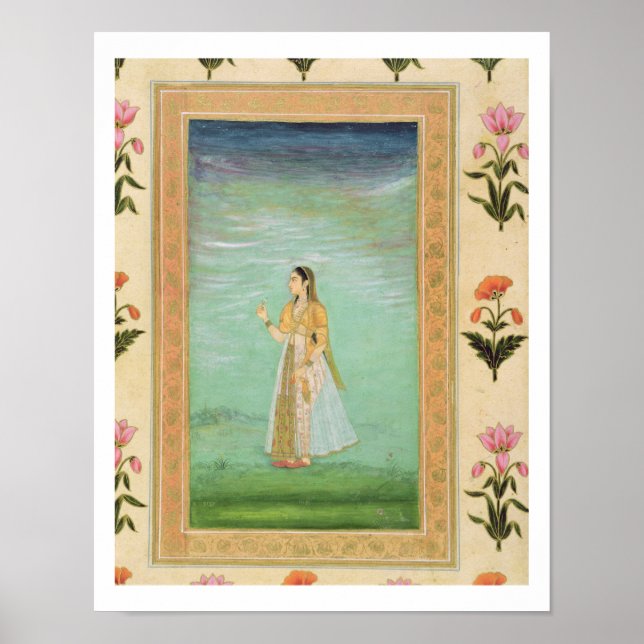 Lady mit einer Blume aus dem Small Clive Album Poster (Vorne)