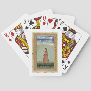 Lady mit einer Schüssel Rose, aus der kleinen Klip Spielkarten
