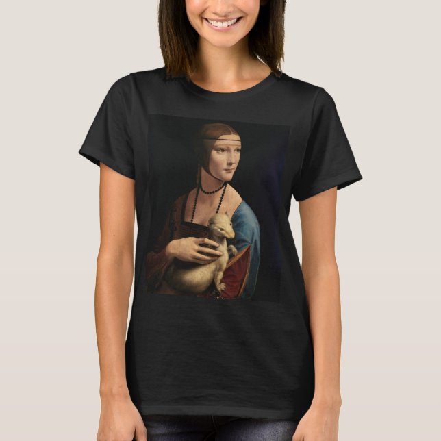 Lady mit Ermine, 1489 von Leonardo da Vinci T-Shirt (Vorderseite)