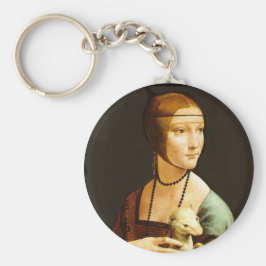 Lady mit Ermine Schlüsselanhänger
