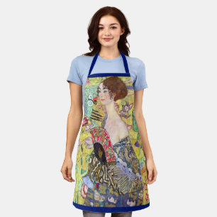 Lady mit Fan von Gustav Klimt, Vintager Japonismus Schürze