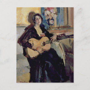 Lady mit Gitarre, 1911 Postkarte
