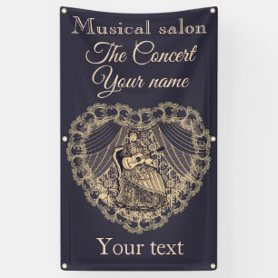 Lady mit Gitarre Banner