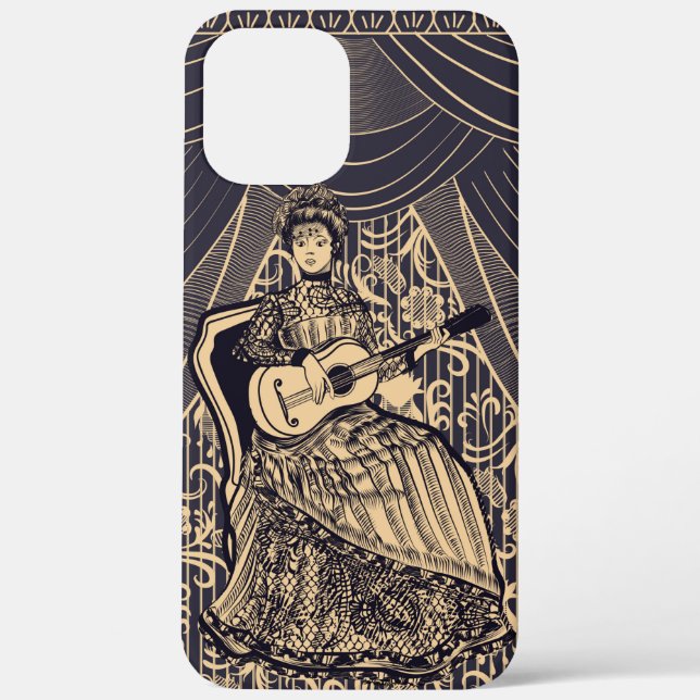Lady mit Gitarre Case-Mate iPhone Hülle (Rückseite)