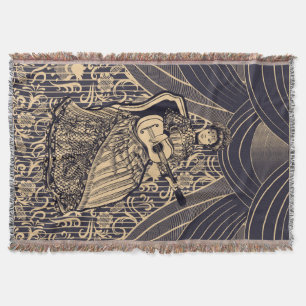 Lady mit Gitarre Decke