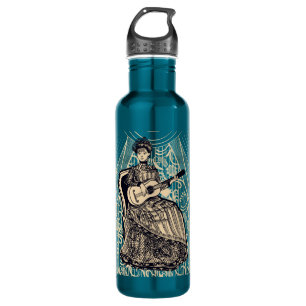Lady mit Gitarre Edelstahlflasche