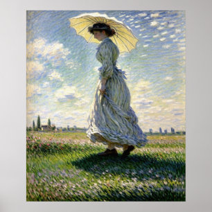 Lady mit Parasol Poster